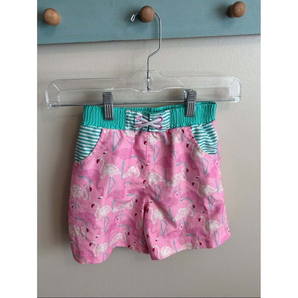 Matilda Jane size 6 Pink Flamingo Print swimsuit